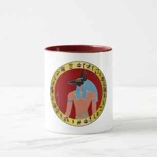 Anubis, egyptisk gud Mugg