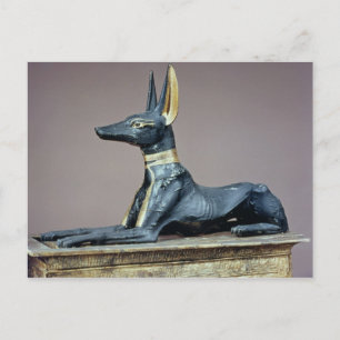 Anubis, egyptisk gud till de döda från ett bröst vykort