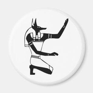 Anubis, egyptisk hieroglyf magnet
