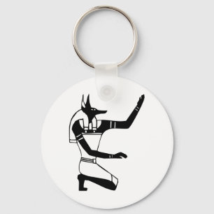 Anubis, egyptisk hieroglyf nyckelring