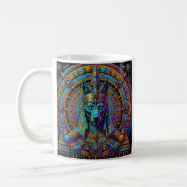 Anubis egyptisk konst kaffemugg