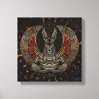Anubis - Egyptiska Gud Canvastryck
