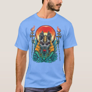 Anubis-egyptiska guden för den döda Egyptenen Anp T Shirt