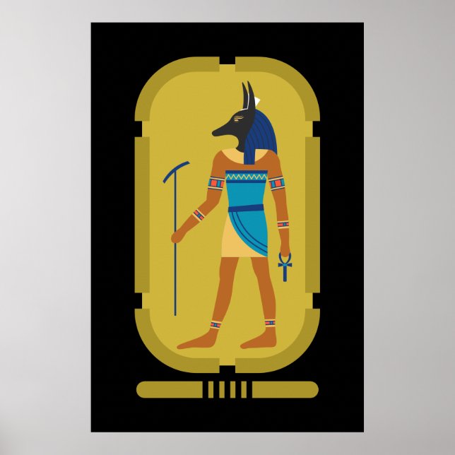 Anubis egyptiska Mummification gud Poster (Framsidan)