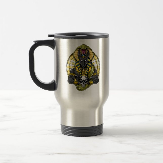 Anubis Egyptiska Varg Gud Resemugg (Vänster)