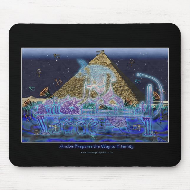 Anubis Fantasy Egyptian Mouse Pad Musmatta (Framsidan)