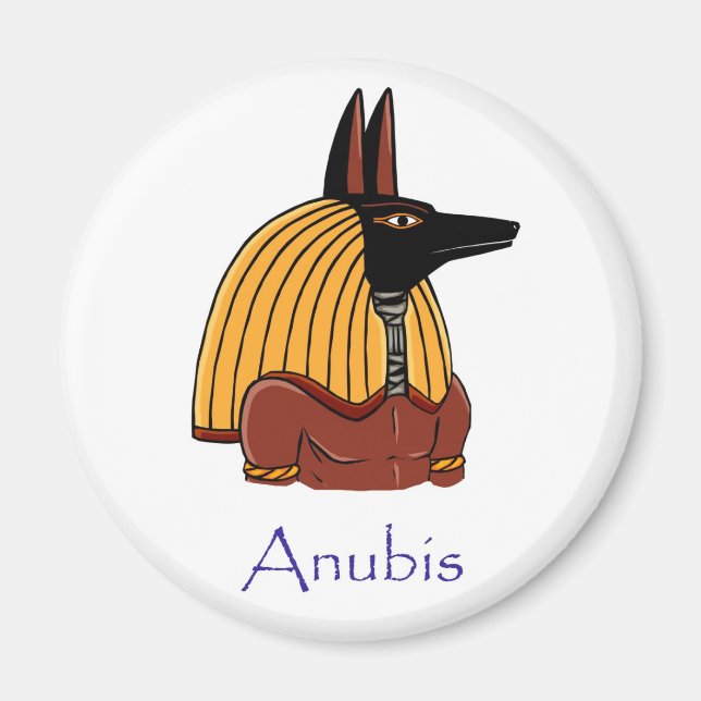 Anubis - forntida egyptisk guds magnet (Framsidan)