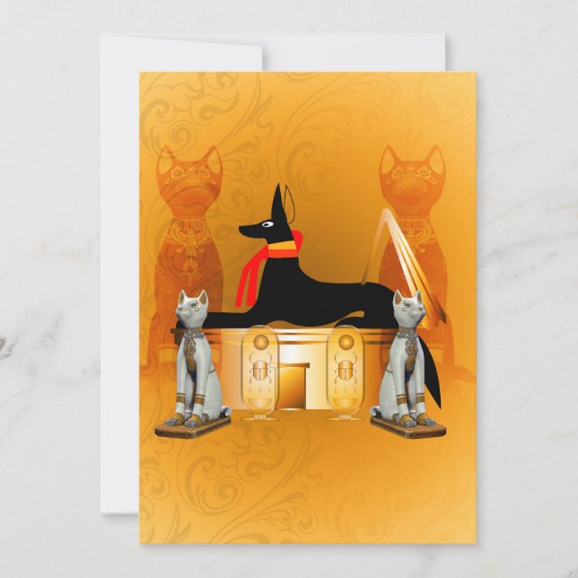 Anubis, gamla egyptiska inbjudningar (Framsida)