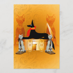 Anubis, gamla egyptiska inbjudningar