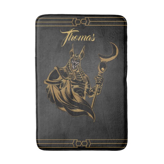 Anubis gammal av Egypten. Badrumsmatta (Framsidan (Vertikal))