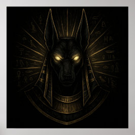 Anubis God under efterlivet - Egyptisk mytologi Poster
