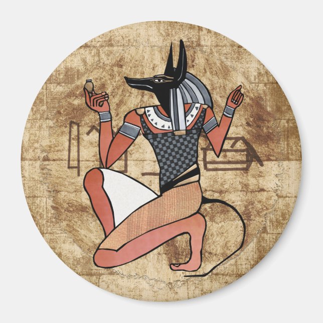 Anubis Guardian Egyptian Magnet (Framsidan)
