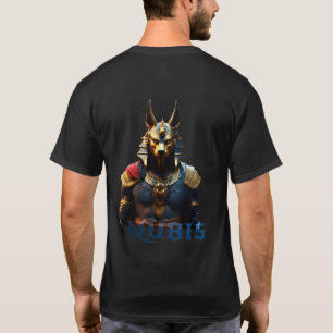 Anubis gud porträtt, konstnären stil t shirt