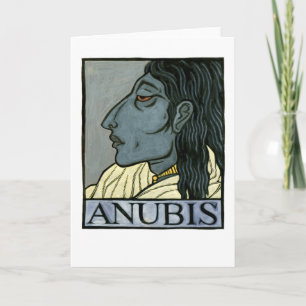Anubis-hälsningskort Kort