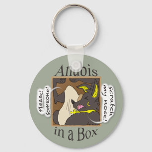Anubis i en boxas nyckelring