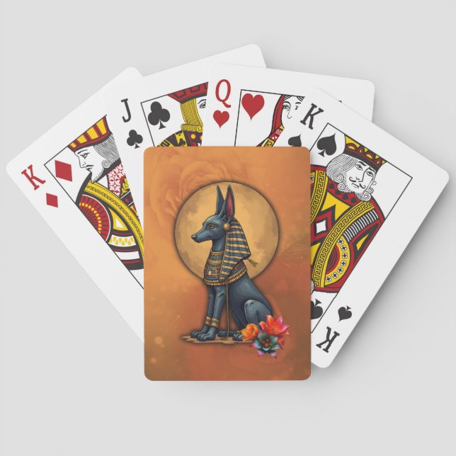 Anubis in the moonlight,  casinokort (Baksidan)