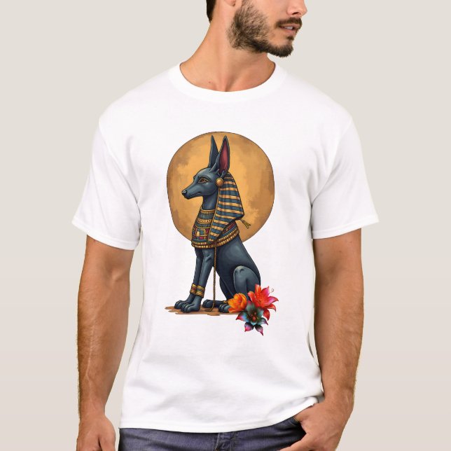 Anubis in the moonlight,  t shirt (Framsida)