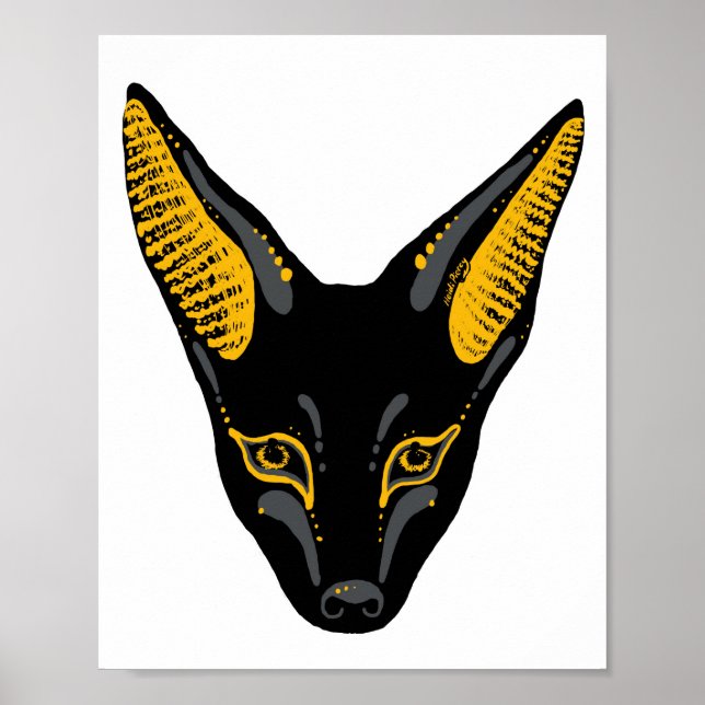 Anubis Jackal Art Poster (Framsidan)