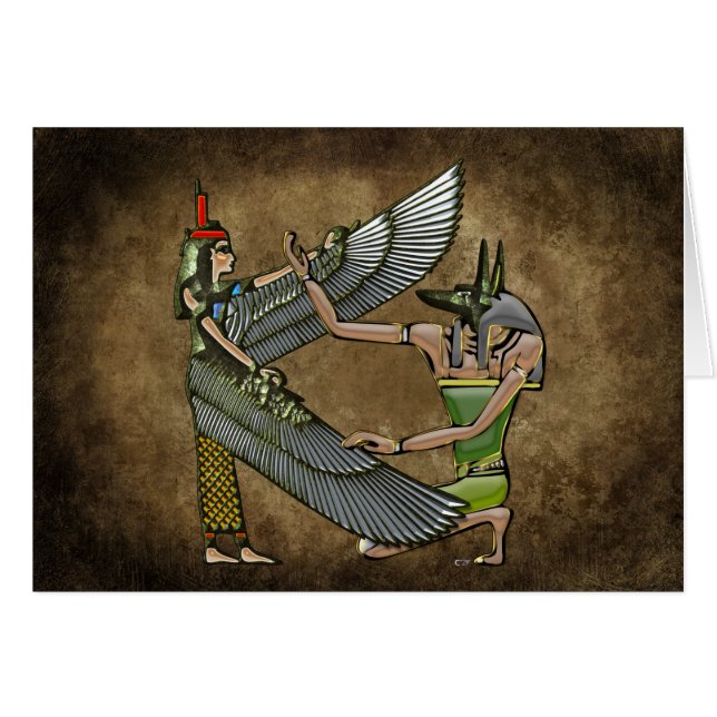 Anubis & Nöt Hälsningskort (Framsidan Horizontal)