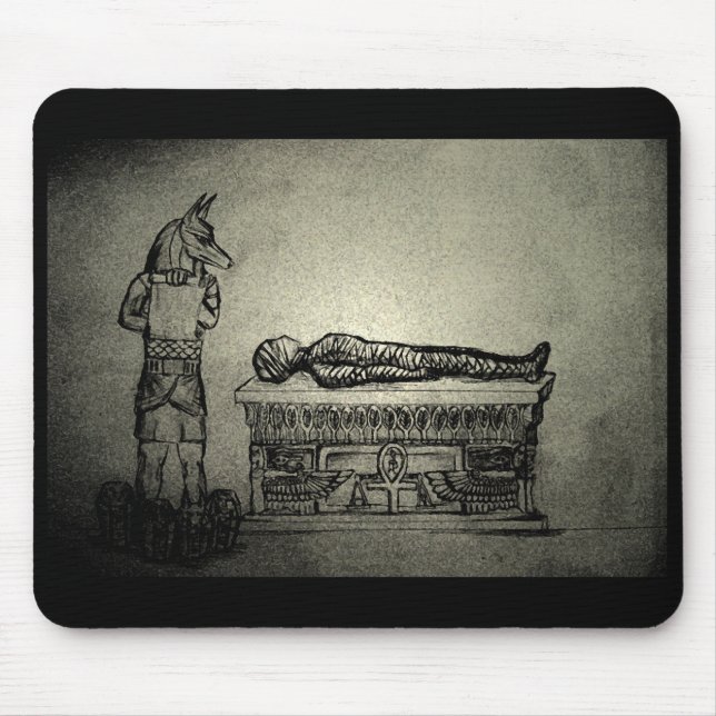 Anubis och mammamousepad musmatta (Framsidan)