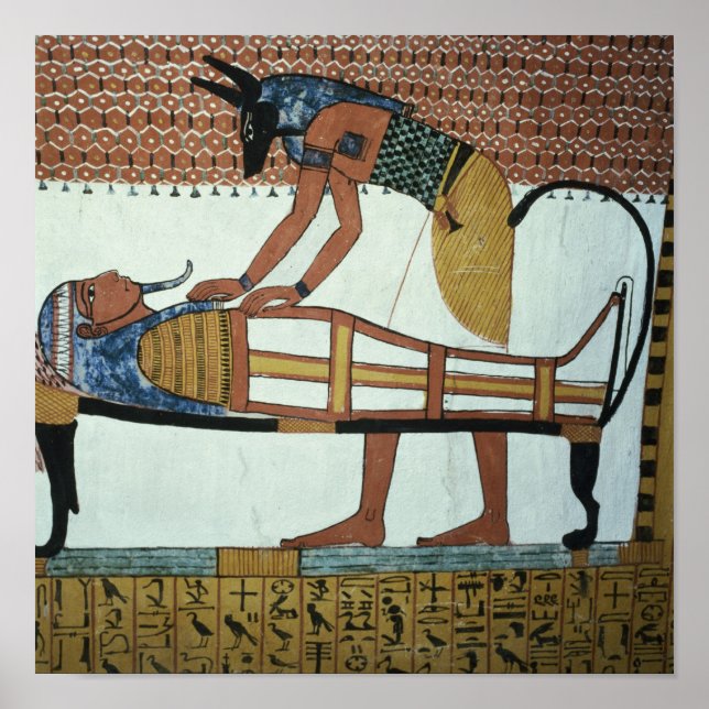 Anubis och Mummy, Grav i Sennedjem Poster (Framsidan)