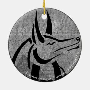 Anubis Premium Round Julgransprydnad Keramik