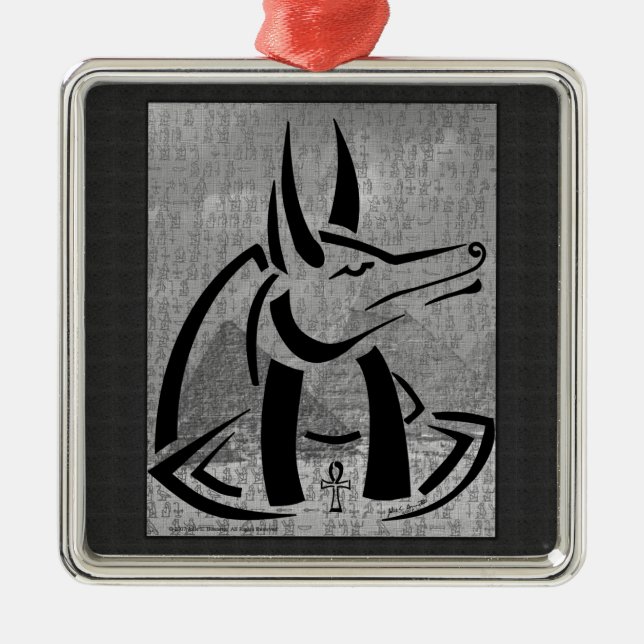 Anubis Premium Square Ornament (Framsidan)