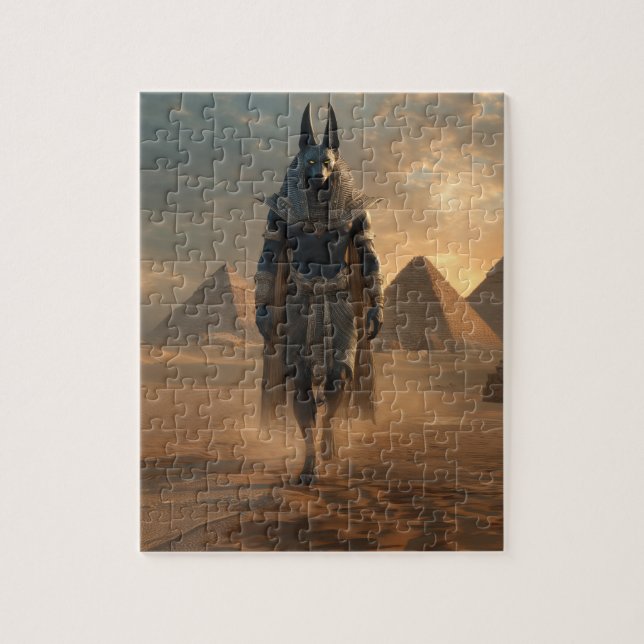 Anubis Puzzle – Egyptian Mythology Wall Art Pussel (Vertikal)