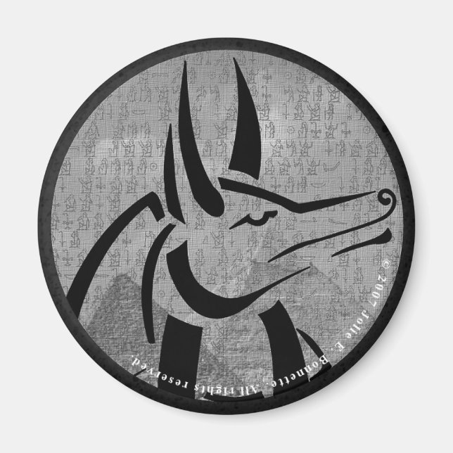 Anubis Round Magnet (Framsidan)
