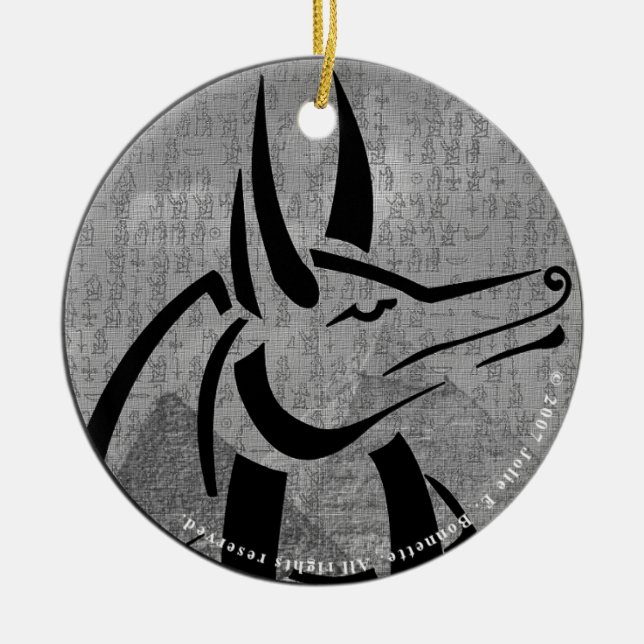 Anubis Round Ornament (Framsidan)