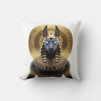 Anubis Schakal Kudd | Antik Egyptisk Gud Dekor Kudde