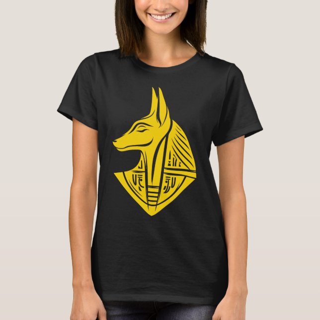Anubis Schakalsymbol T Shirt (Framsida)