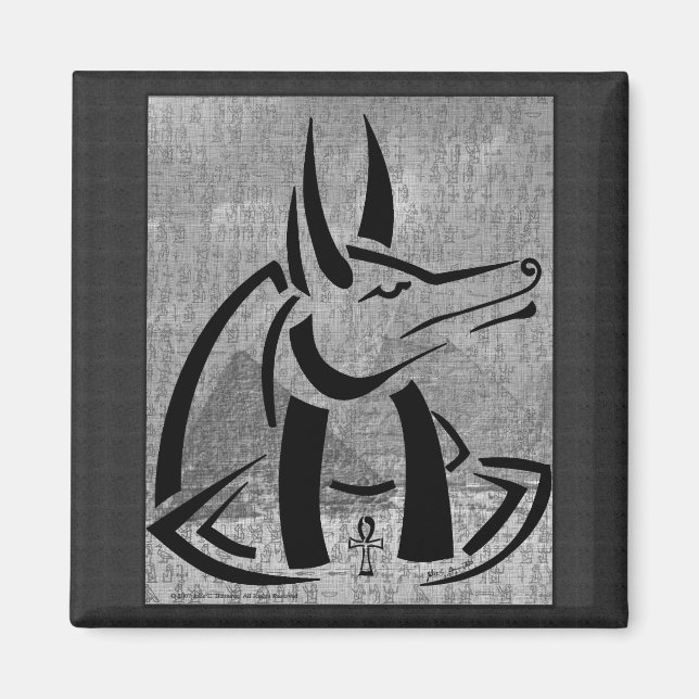Anubis Square Magnet (Framsidan)