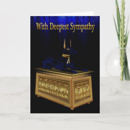 Anubis Sympathy Card Kort