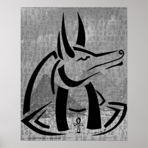 Anubis-utskrift Poster
