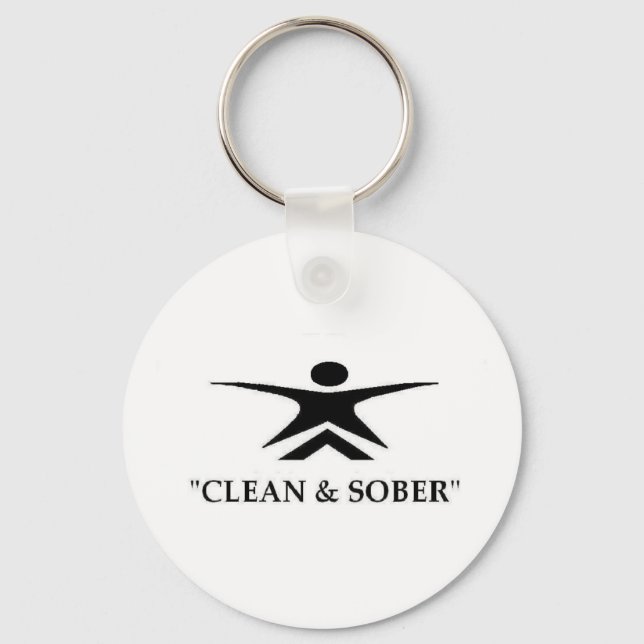 Anuemi Clean & Sober Keychain! Nyckelring (Framsida)