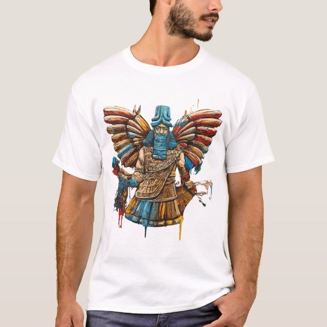 Anunakiz Enki Anunnaki T Shirt (Framsida)