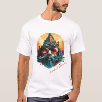 Anunakiz Futuristiska Anunaki Enki Mountain T Shirt