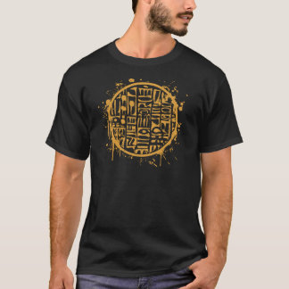 Anunakiz Golden Anunnaki Cuneiform Burst T Shirt