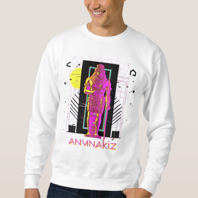 Anunakiz Neon Anunaki Guardian Lång Ärmad Tröja (Framsida)