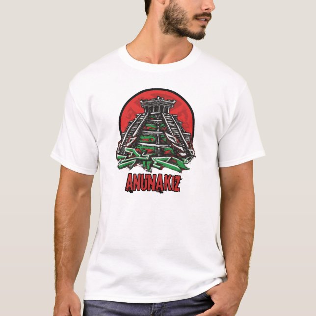 Anunakiz Ziggurat of the Anunnaki T Shirt (Framsida)