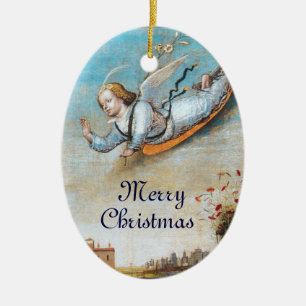 ANUNCIATION ANGEL JULGRANSPRYDNAD KERAMIK