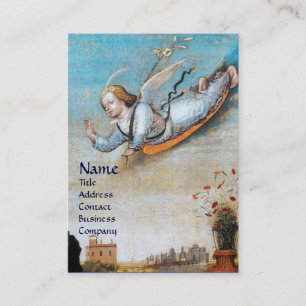ANUNCIATION ANGEL MONOGRAM Pearl papper Visitkort