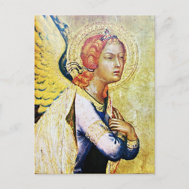 ANUNCIATION ANGEL Parchment Vykort (Framsida)