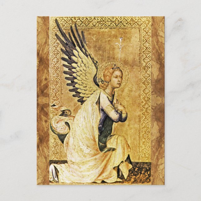 ANUNCIATION ANGEL Parchment Vykort (Framsida)