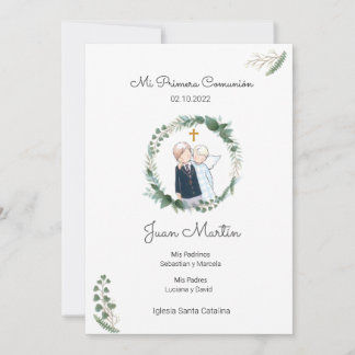 Anuncio Comunión estampa estampita  Inbjudningar