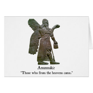 Anunnaki forntida utomjordingar hälsningskort
