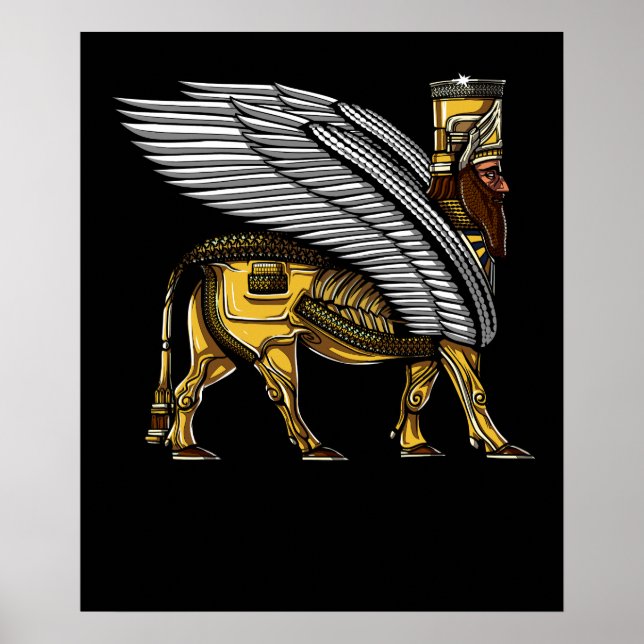 Anunnaki Guardian Alien Ancient Sumerian Gud Poster (Framsidan)