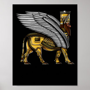 Anunnaki Guardian Alien Ancient Sumerian Gud Poster