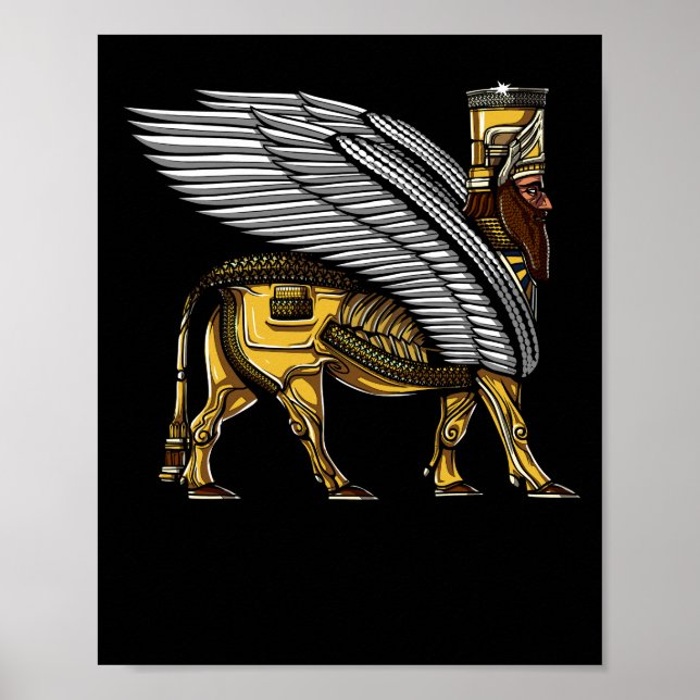 Anunnaki Guardian Alien Ancient Sumerian Gud Poster (Framsidan)
